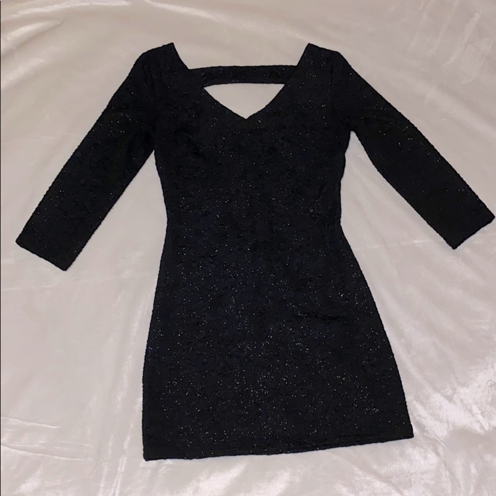 Little Black Dress Sparkly detail open back XS​